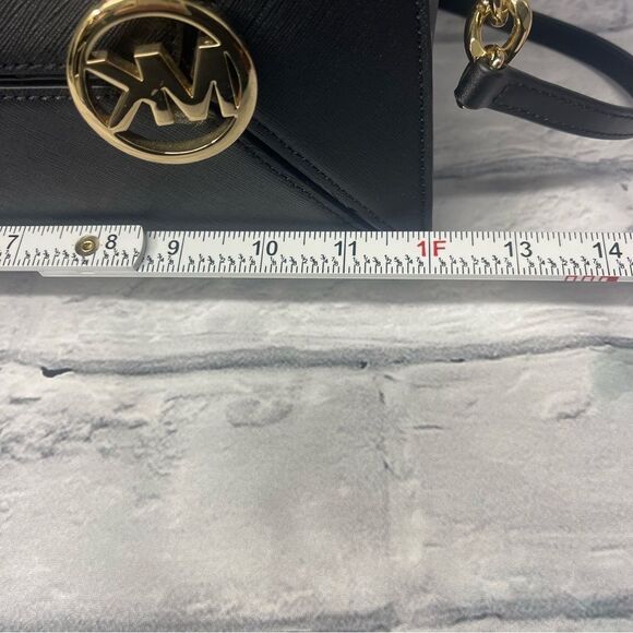 Michael Kors Prism Satchel With Matching wallet Black Saffiano Leather - Picture 14 of 16